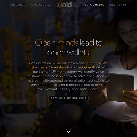 mobile advertising agency website design