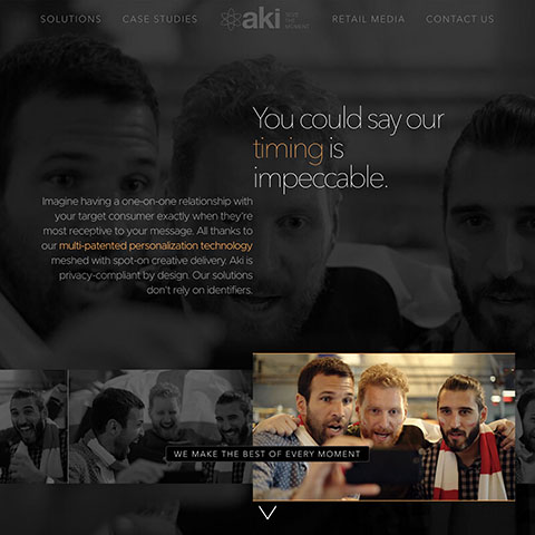 mobile advertising agency website design